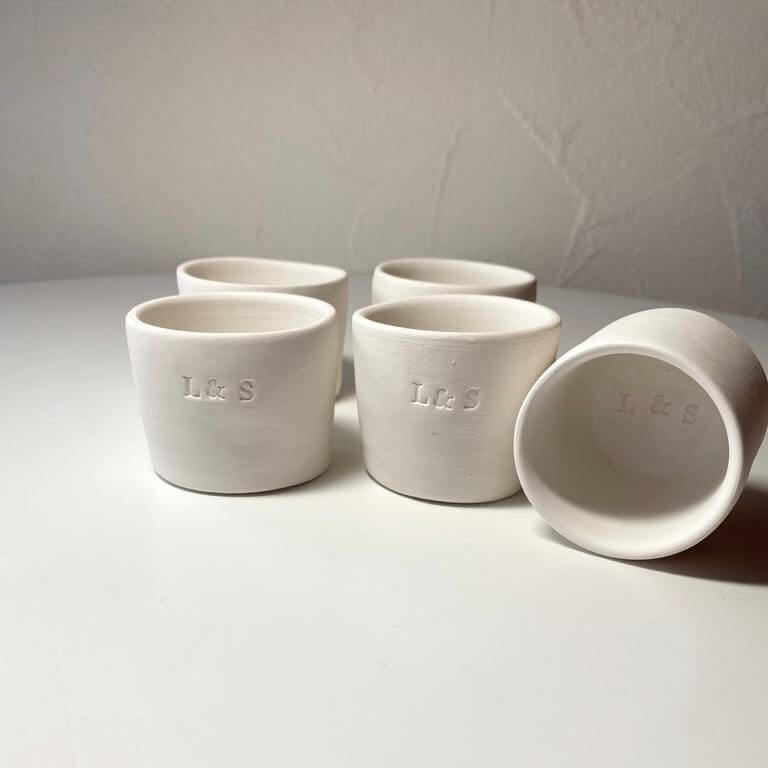 Topfpflanzen - Porzellan Töpfchen