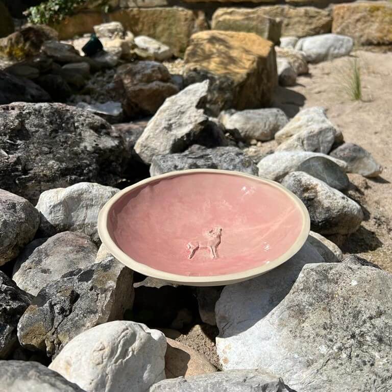 Schalen - Schale Hirsch Rosa