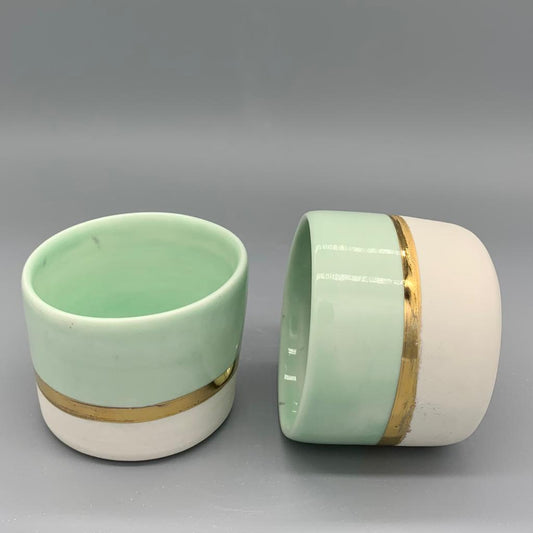 Espresso Macchiato Becher - Becher Pastellos Gold