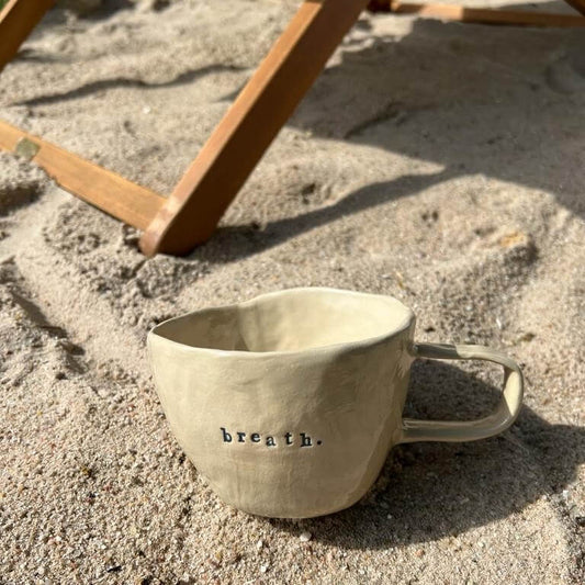Mug, Tasse, Kaffeetasse, Keramiktasse -  Tasse Sand Breath