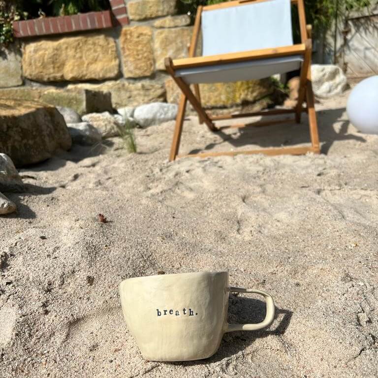 Mug, Tasse, Kaffeetasse, Keramiktasse -  Tasse Sand Breath