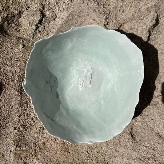 Schalen - Schale Hirsch grün